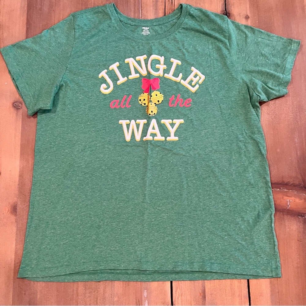 Holiday Time Womens Christmas Jingle All The Way T-Shirt